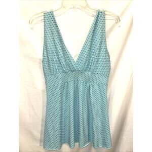 Y2K Body Central Size Medium Baby Doll Tank Top USA Made Polka Dot VTG Coquette